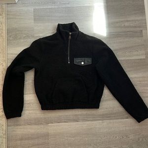 David Lerner fleece cropped jacket